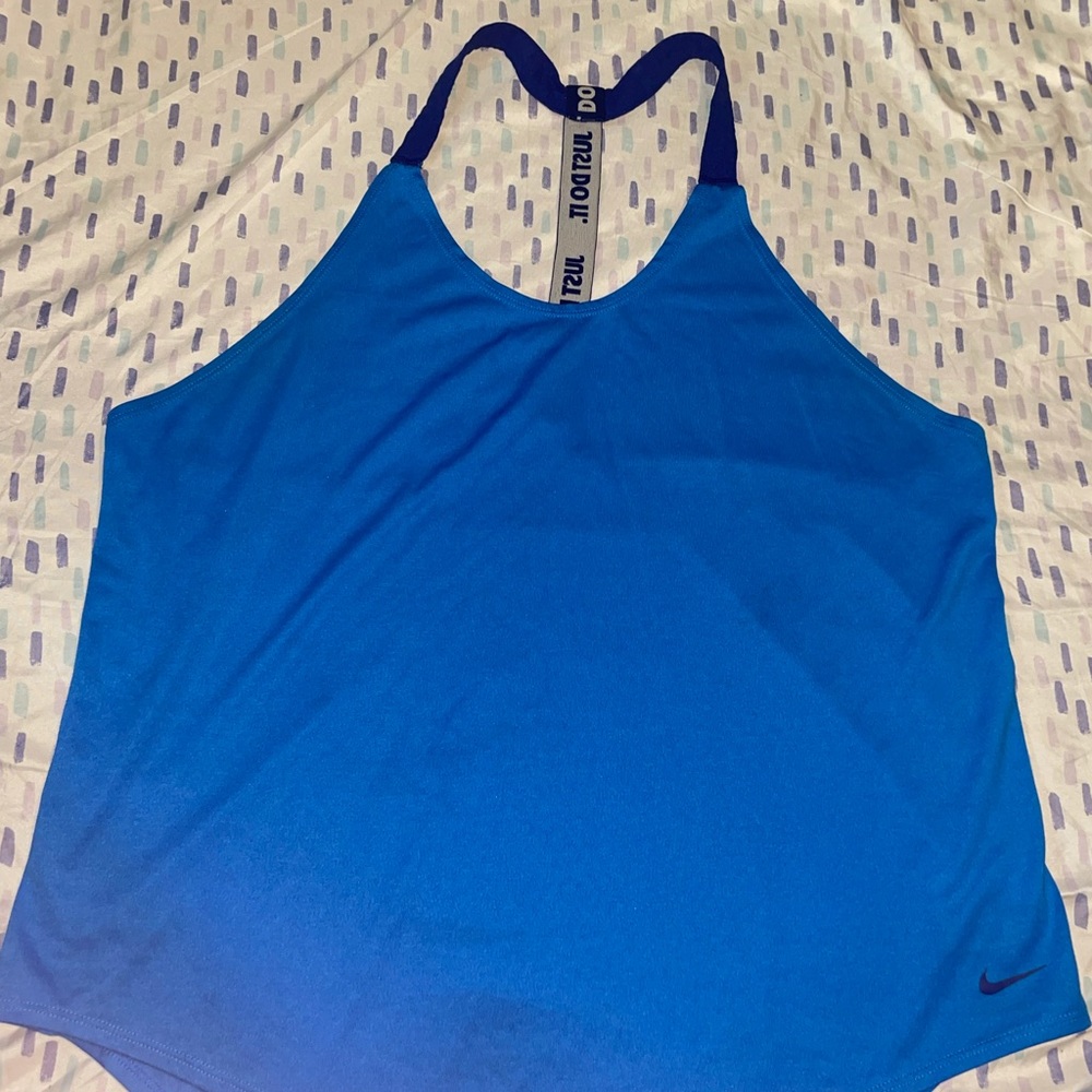 Blue Nike tank